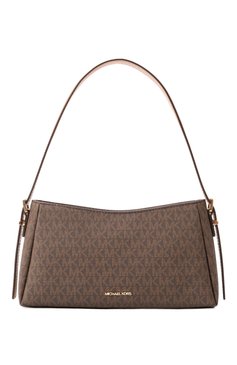 Женская сумка moore medium MICHAEL MICHAEL KORS коричневого цвета, арт. 32R5G90C6B | Фото 1 (Размер: medium; Материал: Экокожа, Канва)