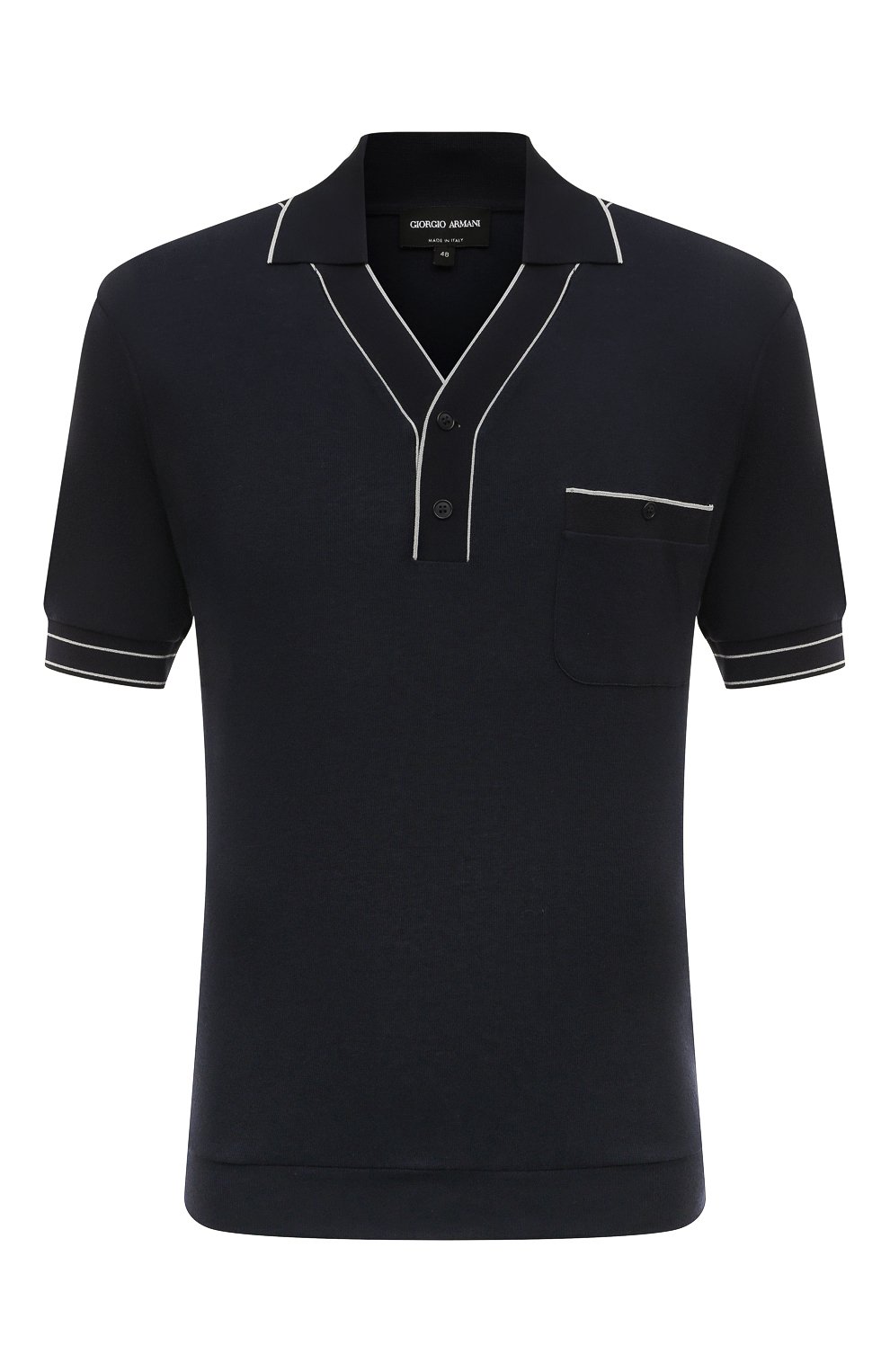 Поло из вискозы и шерсти GIORGIO ARMANI, арт. 3DSF60/SJNLZ, фото 1