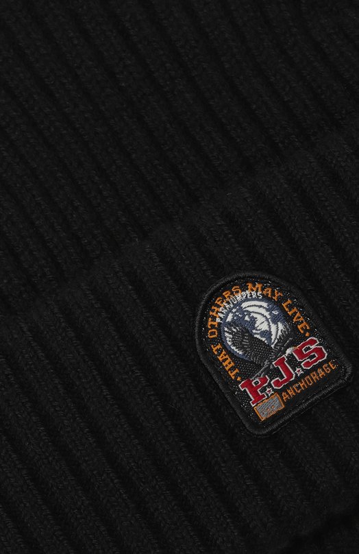 Шерстяная шапка Parajumpers 25WMPAHAHA02 Чёрный  25WMPAHAHA02 Фото 3