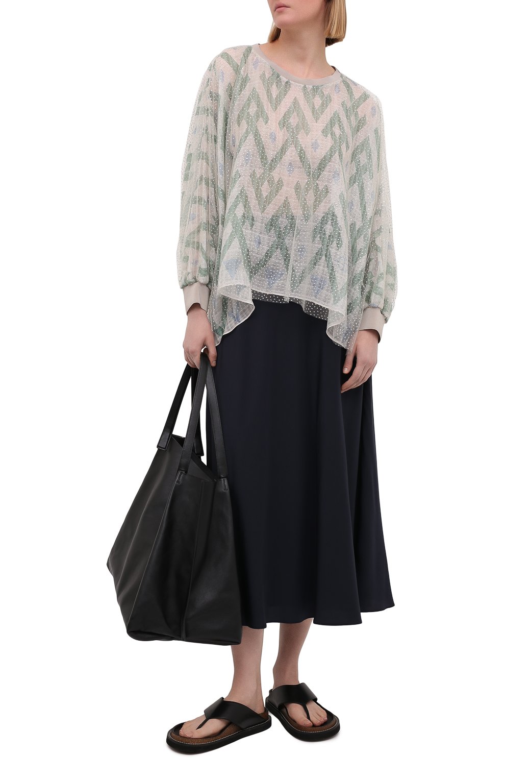 Блузка из шелка и вискозы GIORGIO ARMANI, арт. 1SHCCZ13/TZ818, фото 2