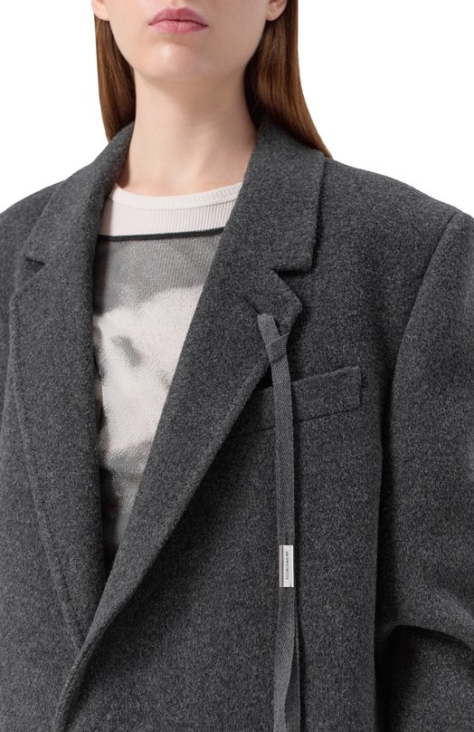 Шерстяное пальто Ann Demeulemeester B0010184/FA510 Серый  B0010184/FA510 Фото 5