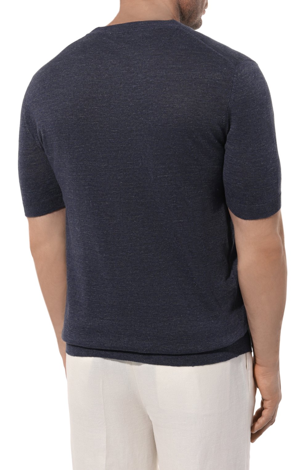 Джемпер изо льна и хлопка BRUNELLO CUCINELLI, арт. M2L00310, фото 4