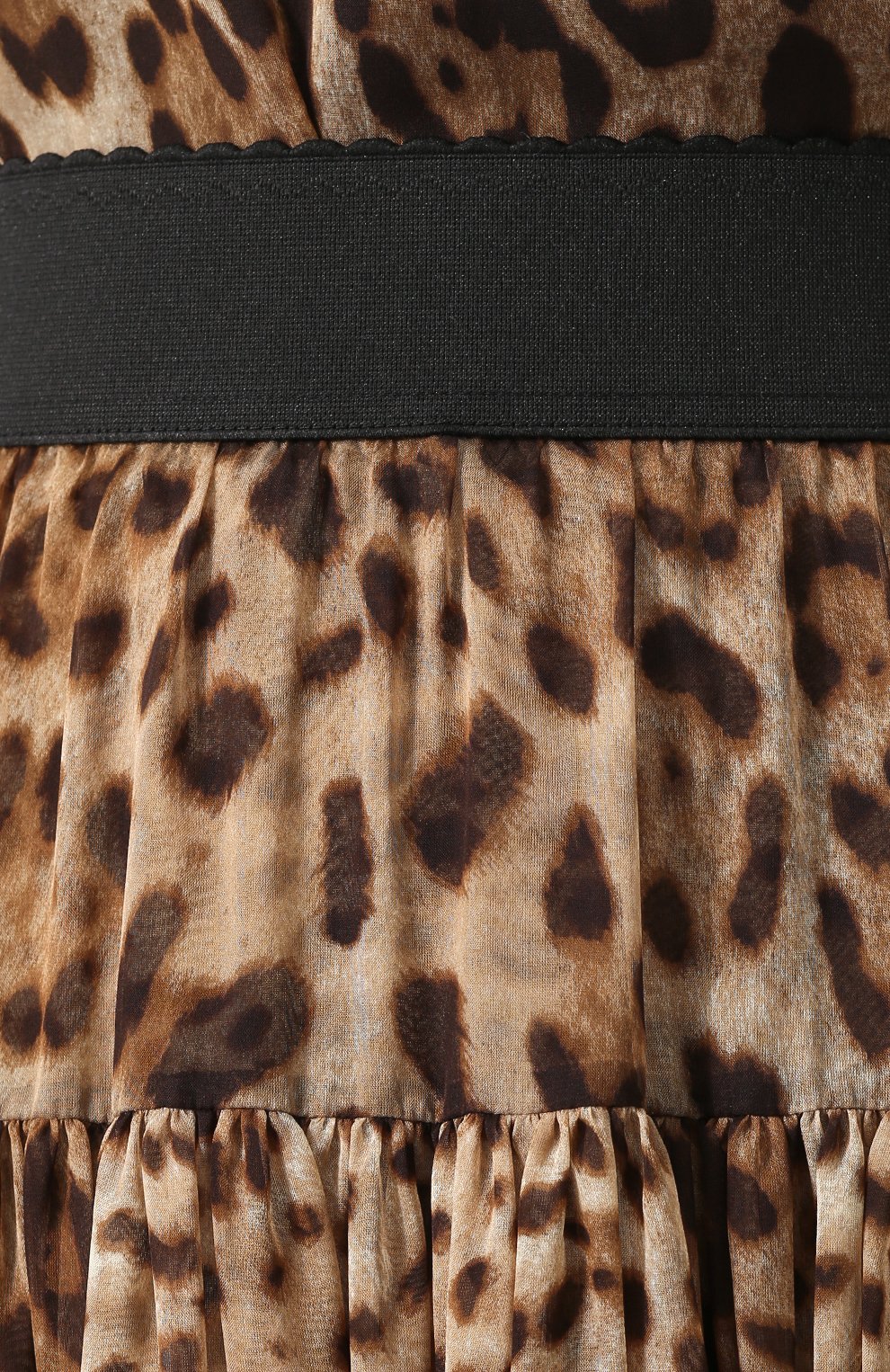Шелковая юбка-миди с леопардовым принтом DOLCE & GABBANA, арт. 0102/F4A2BT/FS1AR, фото 5