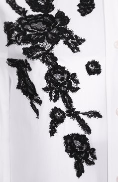 Женская хлопковая �рубашка DOLCE & GABBANA белого цвета, арт. F5T39T/GDB80 | Фото 6 (Рукава: Длинные; Материал внешний: Хлопок; Длина (для топов): Удлиненные; Женское Кросс-КТ: Рубашка-одежда; Принт: Без принта; Стили: Классический; Размерность: Товар большемерит; Автоматизация ТО: Проставлено; Автоматизация состава: Проставлено)