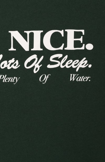 Хлопковая футболка SPORTY AND RICH, арт. T0048606003GR10, фото 3