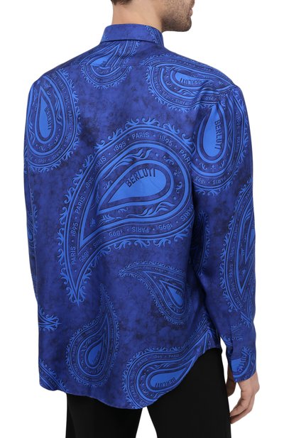 Шелковая рубашка BERLUTI, арт. R19HTL52-001, фото 4