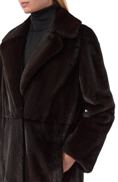Шуба из норки MVST черного цвета по цене 2495000 руб., арт. M011/MINK BGL, фото 5 Шуба из норки MVST, арт. M011/MINK BGL, фото 5