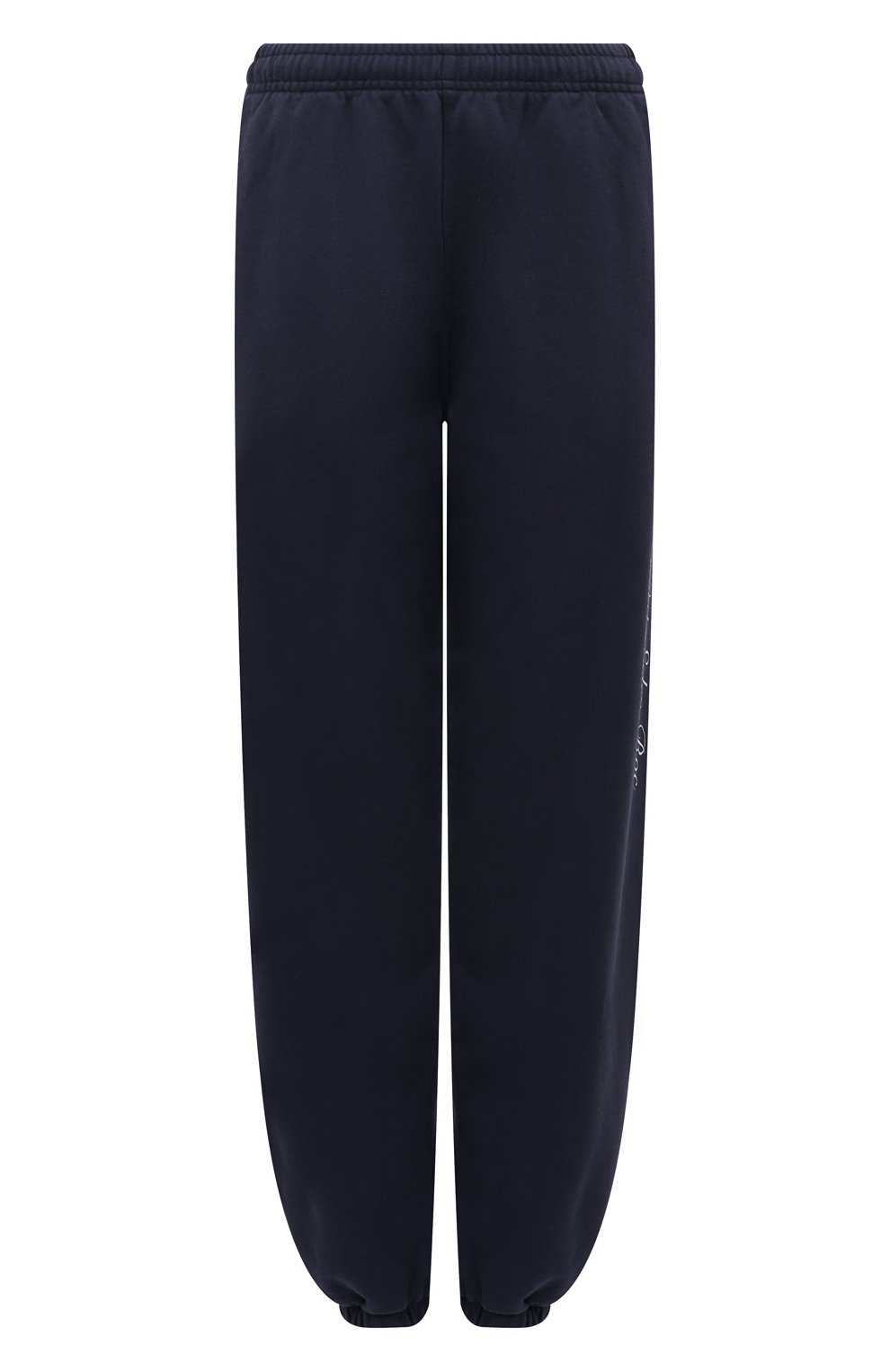 Хлопковые джоггеры sporty & rich х hotel du cap-eden-roc SPORTY AND RICH темно-синего цвета по цене 22650 руб., арт. PA036501651BL32, фото 1 Хлопковые джоггеры sporty & rich х hotel du cap-eden-roc SPORTY AND RICH, арт. PA036501651BL32, фото 1