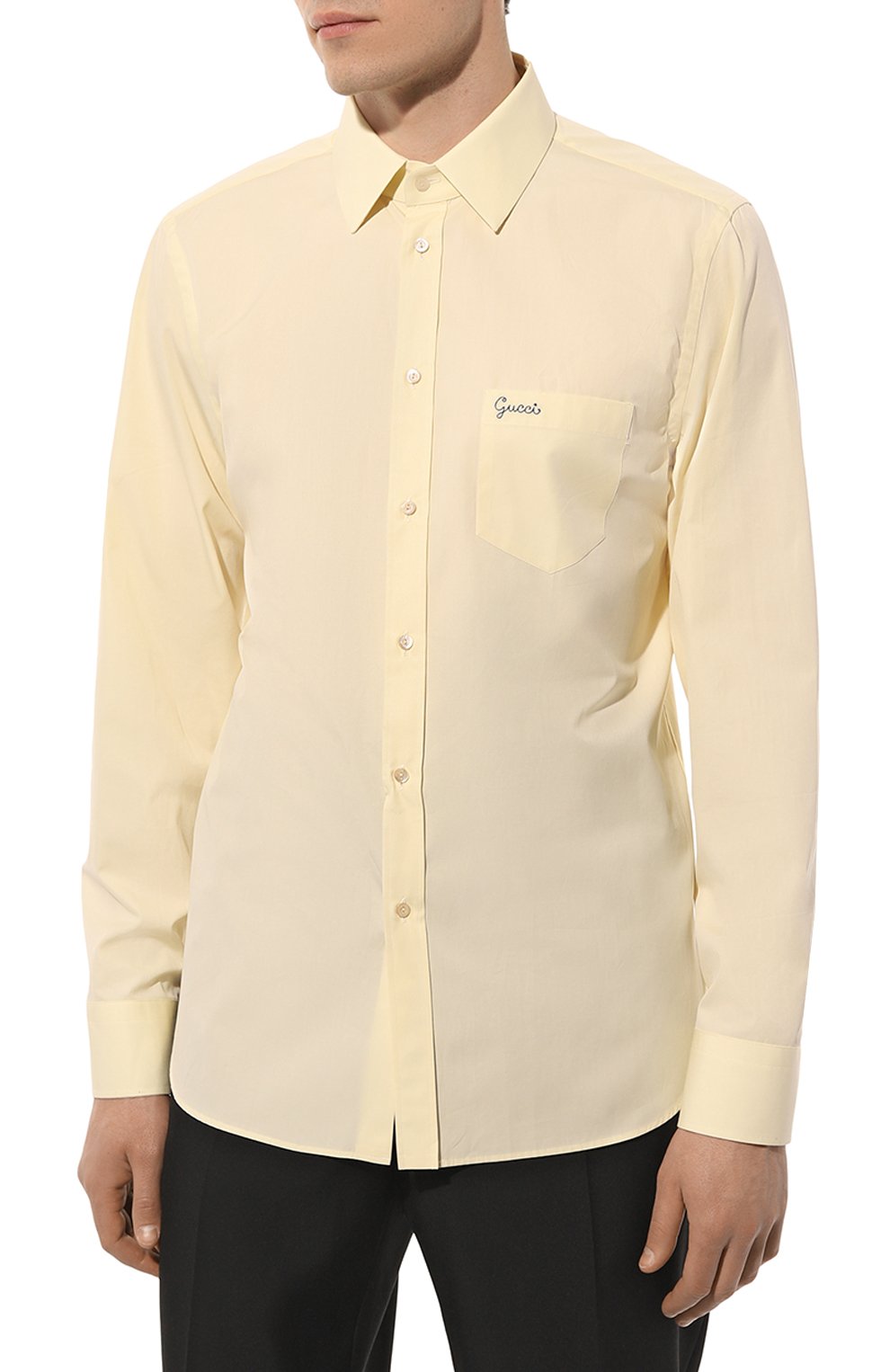 Хлопковая рубашка GUCCI, арт. 659895 ZAG0T, фото 3