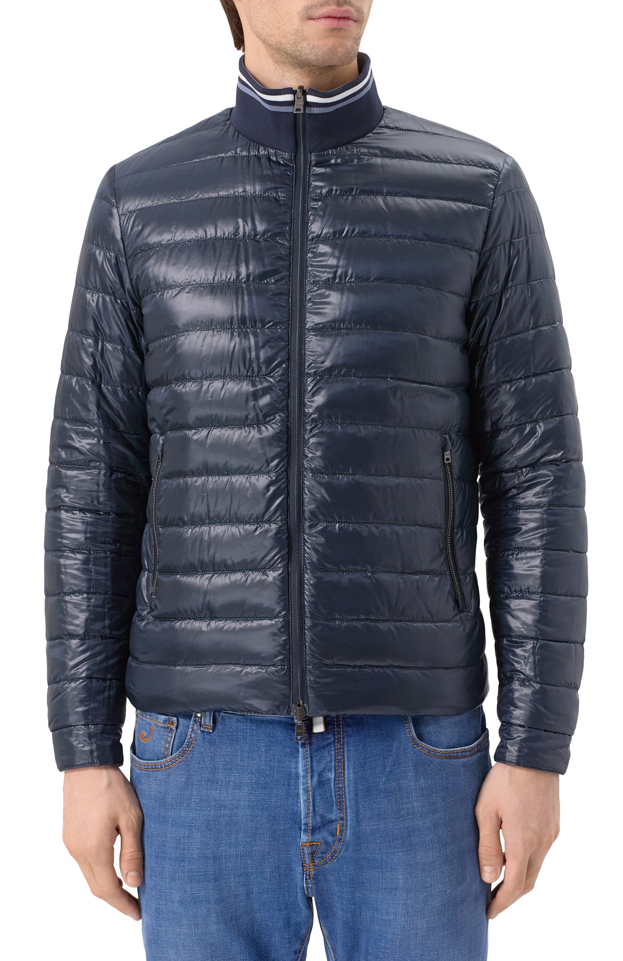 Двусторонняя куртка HERNO голубого цвета по цене 99500 руб., арт. PI001206U/12017Z, фото 7 Двусторонняя куртка HERNO, арт. PI001206U/12017Z, фото 7