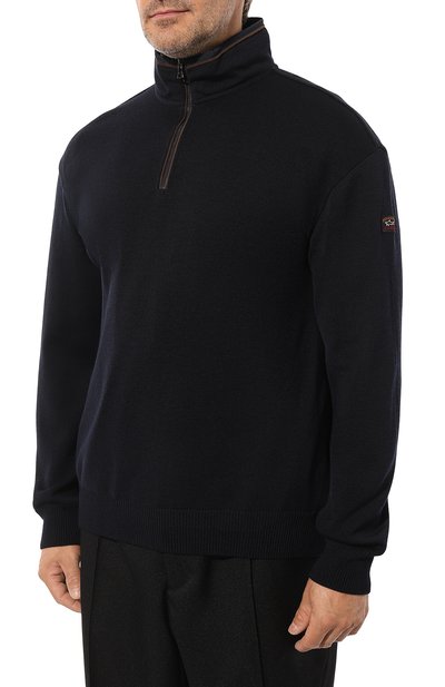 Шерстяной свитер PAUL&SHARK темно-синего цвета по цене 72000 руб., арт. 11311131/3XL-6XL, фото 3 Шерстяной свитер PAUL&SHARK, арт. 11311131/3XL-6XL, фото 3