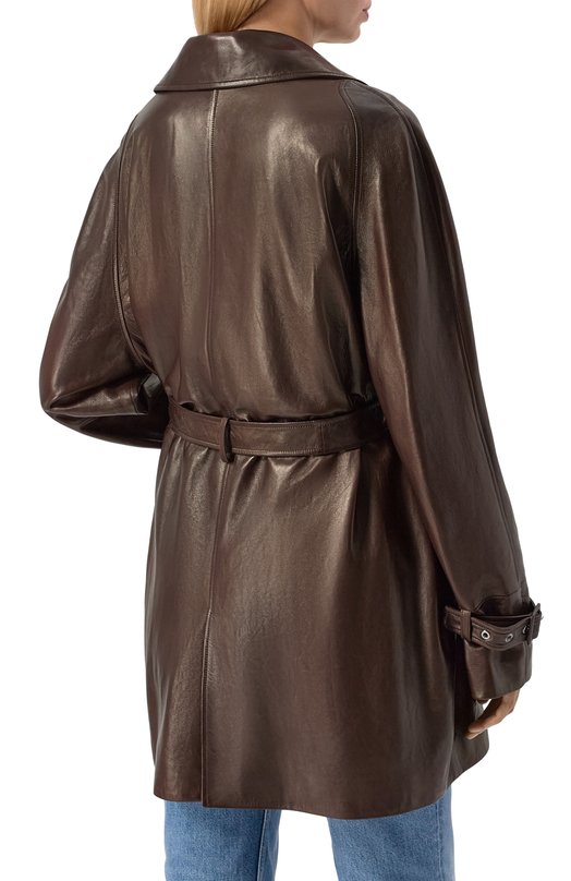 Кожаный тренч MVST ZBKB-Y139-4/Z2764-1 Коричневый  ZBKB-Y139-4/Z2764-1 Фото 4