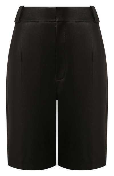Женские кожаные шорты SAINT LAURENT, арт. 615750/YC2IF