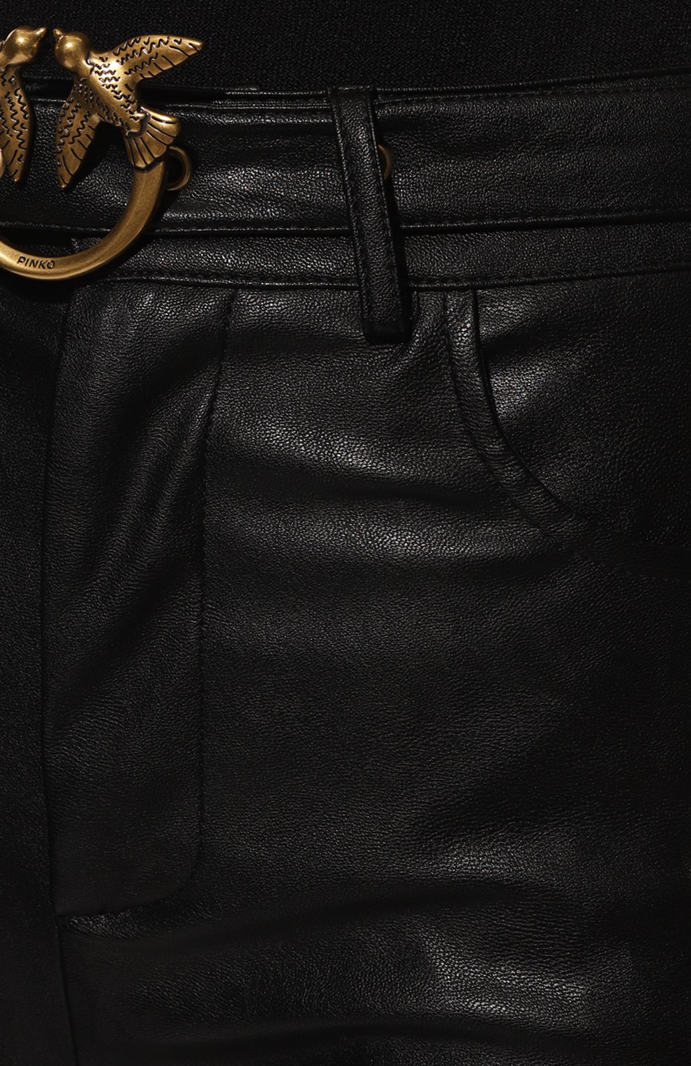 Брюки из экокожи PINKO черного цвета по цене 28500 руб., арт. 1G17XE-7105, фото 5 Брюки из экокожи PINKO, арт. 1G17XE-7105, фото 5