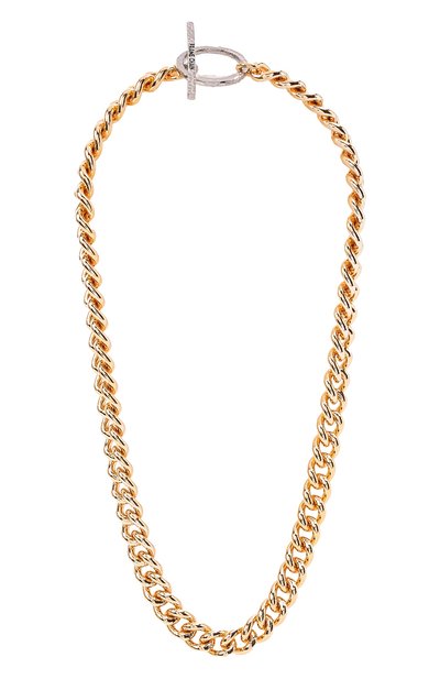 Колье FRAME CHAIN, арт. H00KY YELL0W AND WHITE G0LD, фото 1