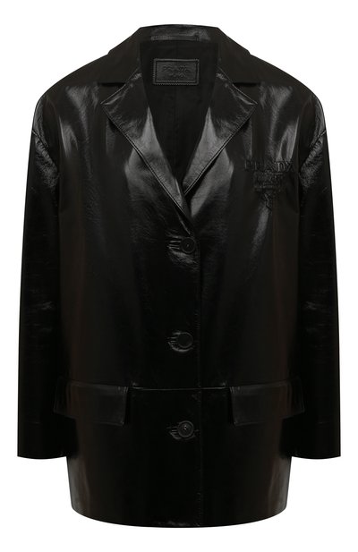 Женский кожаный жакет PRADA, арт. 55802-10RE-F0002