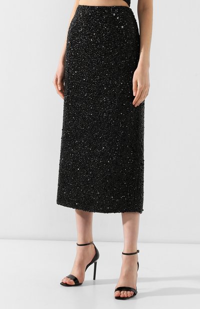 Юбка с пайетками DRIES VAN NOTEN черного цвета по цене 184500 руб., арт. 191-10831-7312, фото 3 Юбка с пайетками DRIES VAN NOTEN, арт. 191-10831-7312, фото 3