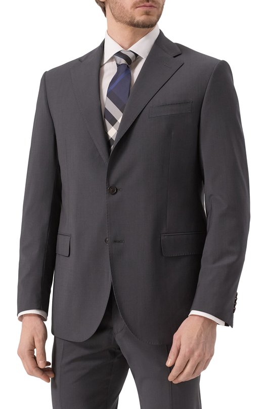 Шерстяной костюм Corneliani 256008-2518563_SET Серый  256008-2518563_SET Фото 3