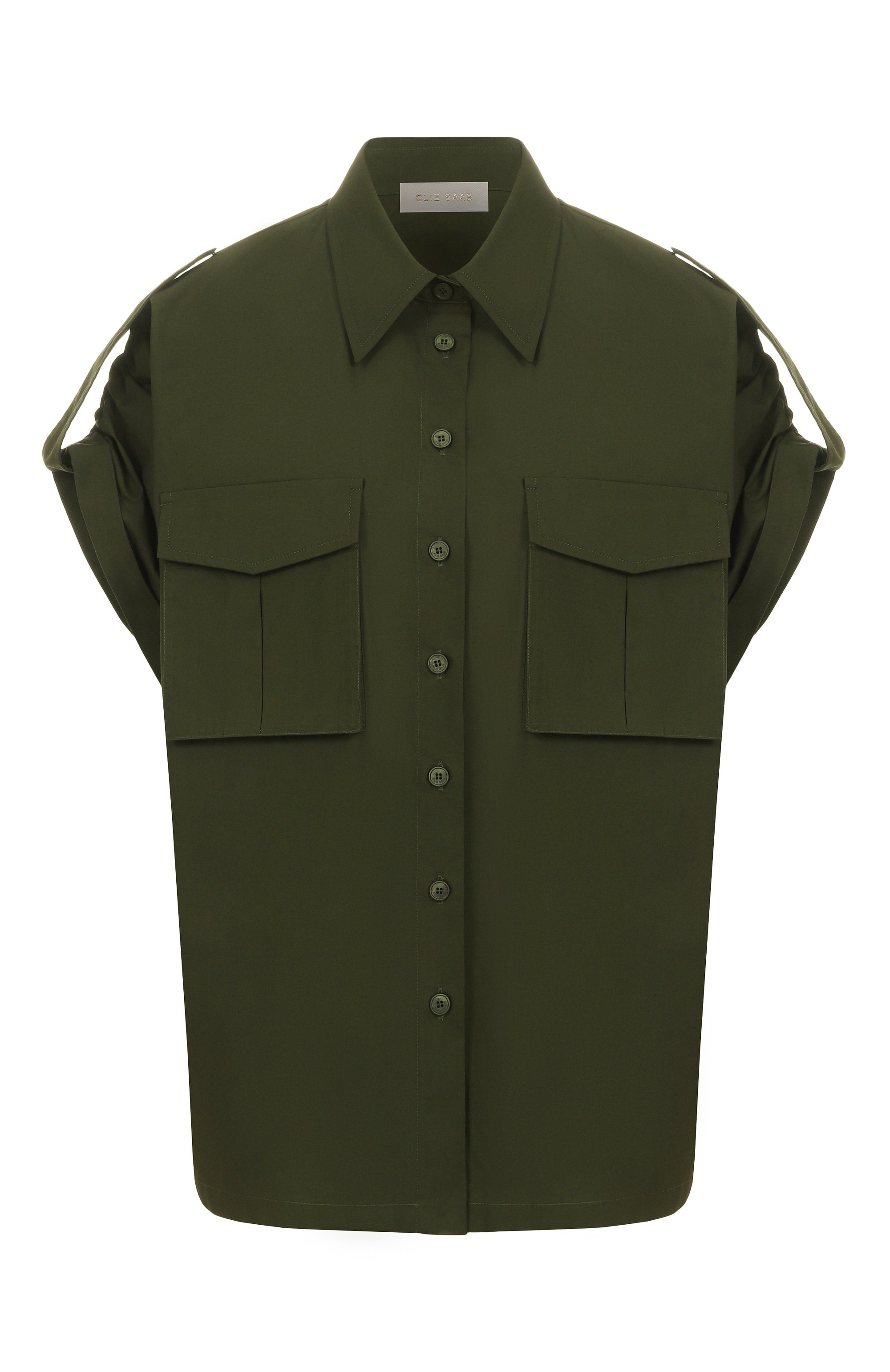 Хлопковая рубашка ELIE SAAB, арт. SH089NS25/P0009, фото 1