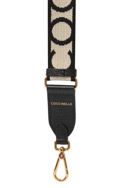 Ремень для сумки COCCINELLE черно-белого цвета по цене 7995 руб., арт. E3 M21 68 05 01, фото 2 Ремень для сумки COCCINELLE, арт. E3 M21 68 05 01, фото 2