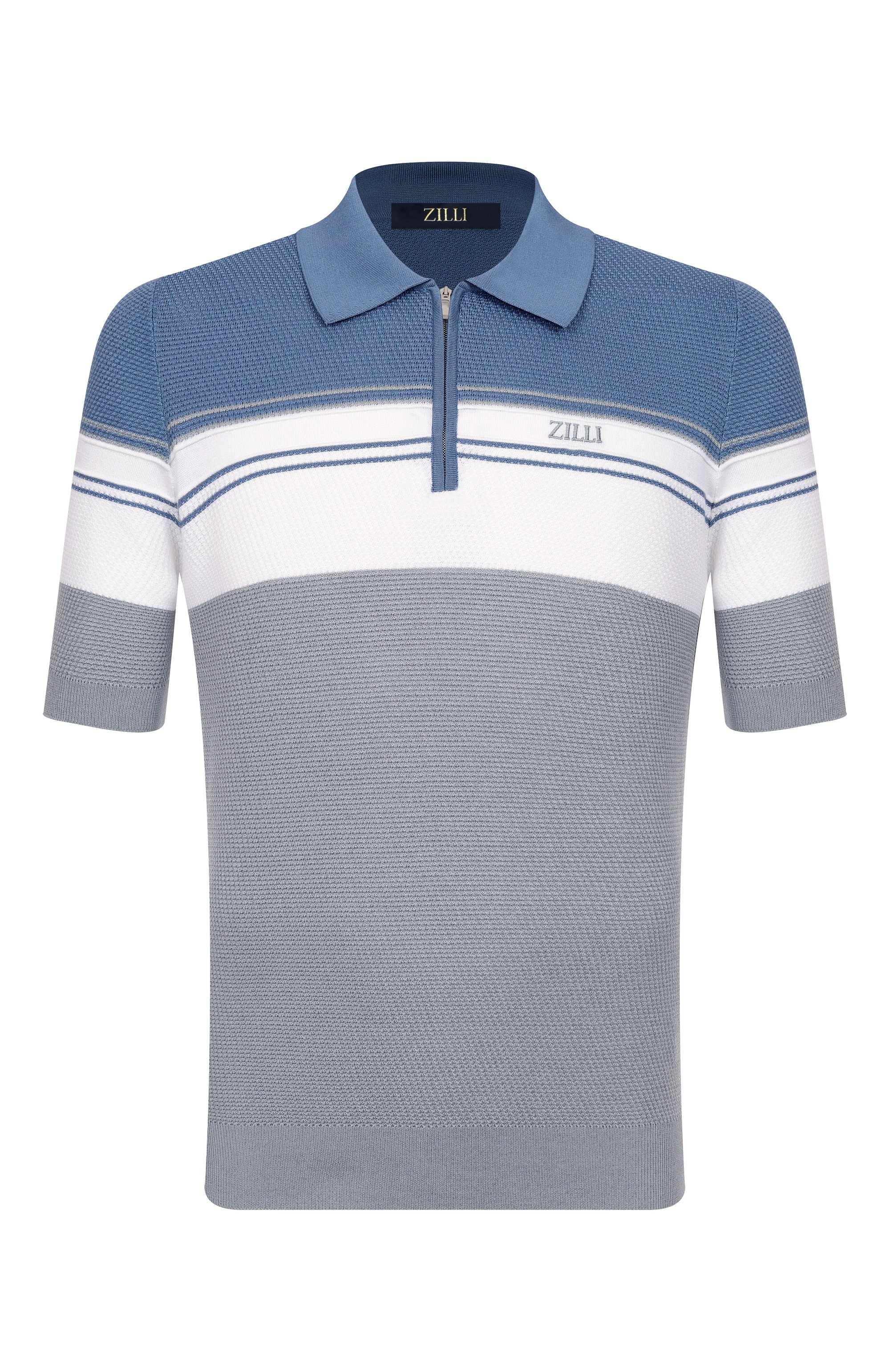 Поло из хлопка и шелка ZILLI, арт. KZP002M0142VTHL00, фото 1
