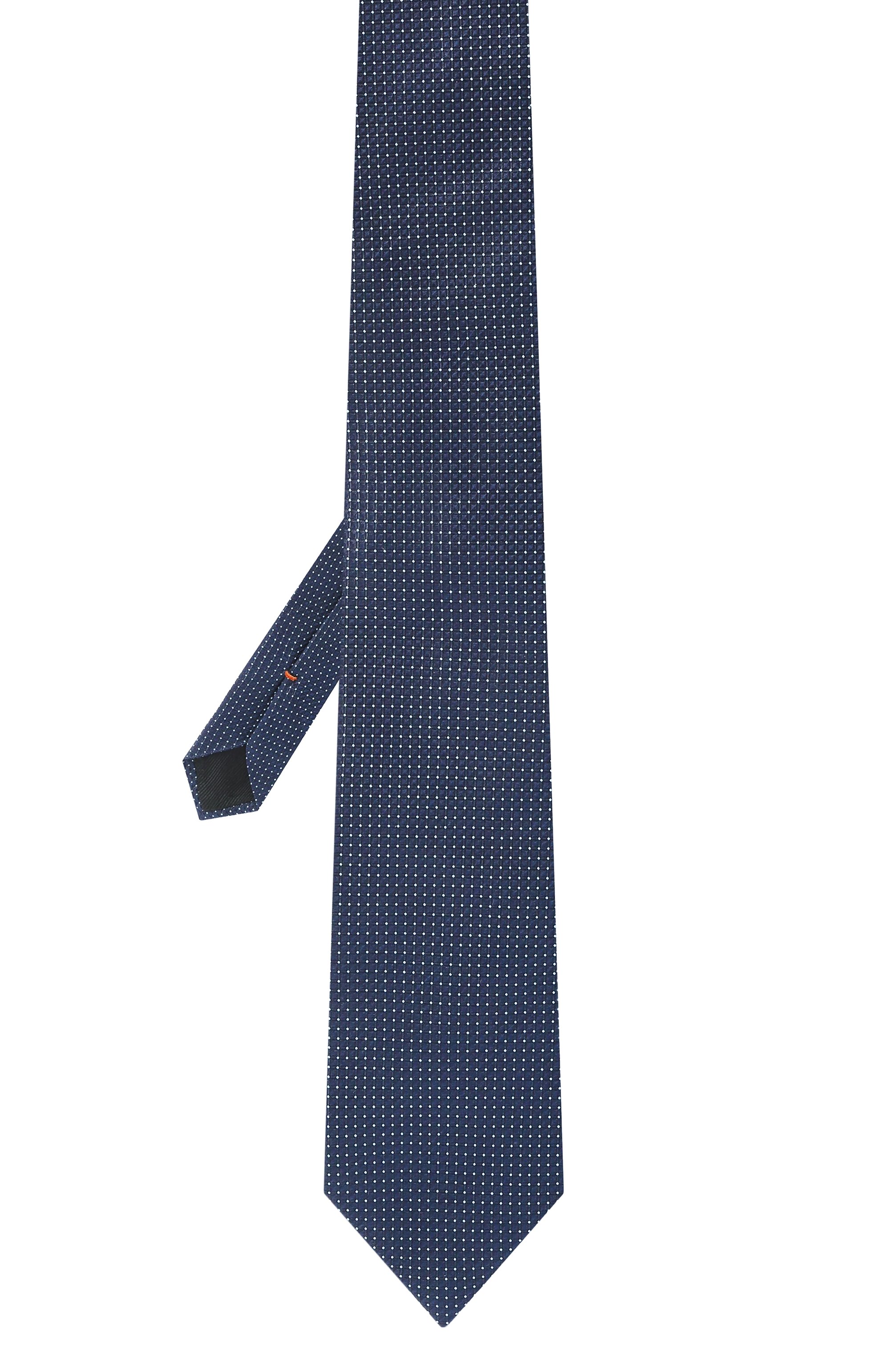 Шелковый галстук ZEGNA темно-синего цвета по цене 30950 руб., арт. 1P8/Z9D06TA9, фото 3 Шелковый галстук ZEGNA, арт. 1P8/Z9D06TA9, фото 3