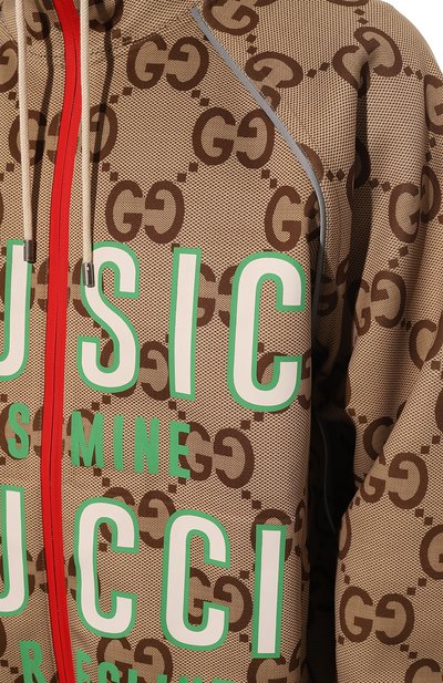 Толстовка GUCCI бежевого цвета по цене 230400 руб., арт. 676466 XJDXH, фото 5 Толстовка GUCCI, арт. 676466 XJDXH, фото 5
