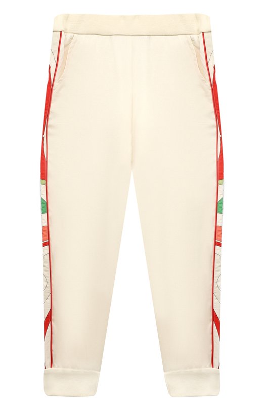 

Джоггеры из вискозы Emilio Pucci, Кремовый