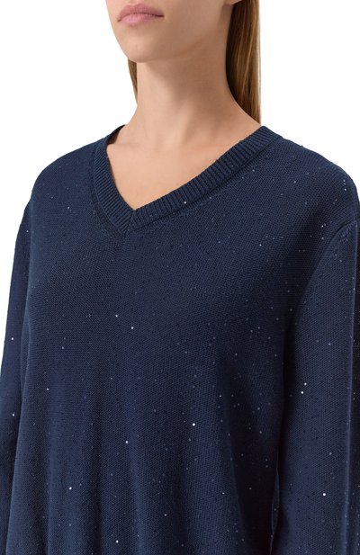 Хлопковый пуловер LORENA ANTONIAZZI, арт. P25124VM33A/3049, фото 5