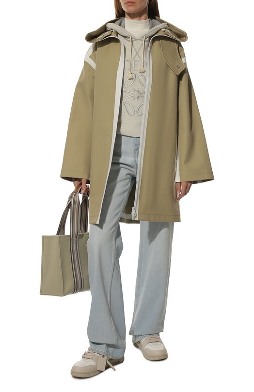 Кожаные кеды Out of Office Off-White 0WIA259C99LEA0010161 Бежевый  0WIA259C99LEA0010161 Фото 2