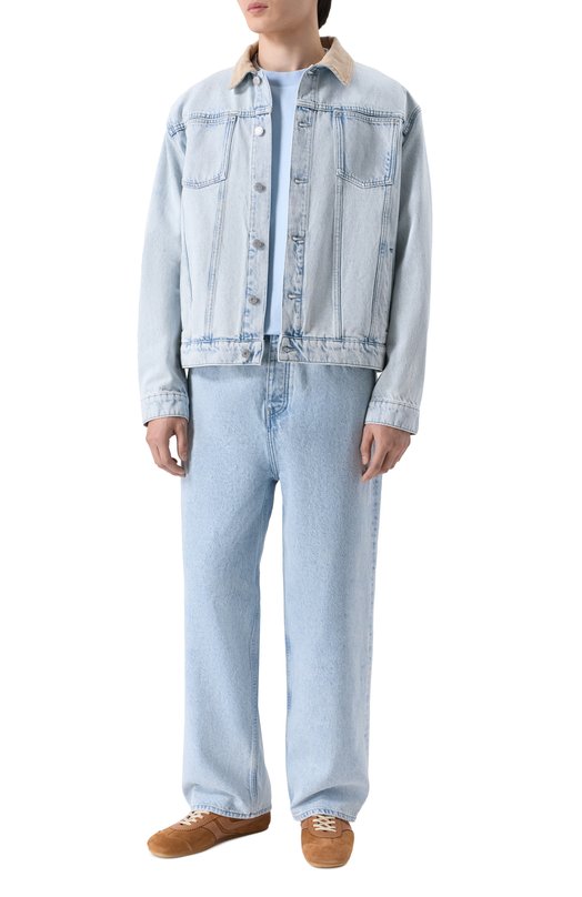 Джинсовая куртка Drole De Monsieur PERM-JT256-C0123-LBE Голубой  PERM-JT256-C0123-LBE Фото 2