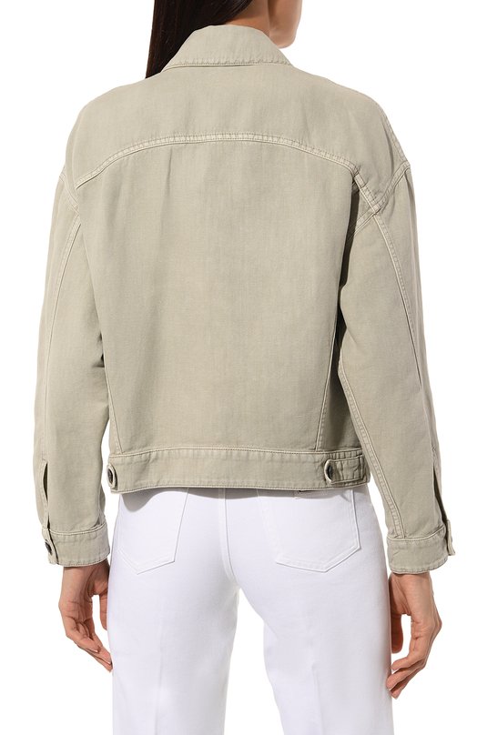 Джинсовая куртка Brunello Cucinelli ML9962994 Зелёный  ML9962994 Фото 4