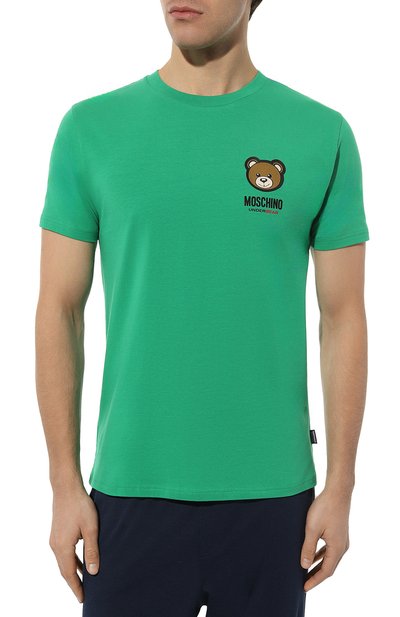 Хлопковая футболка MOSCHINO, арт. A0788/4410, фото 3
