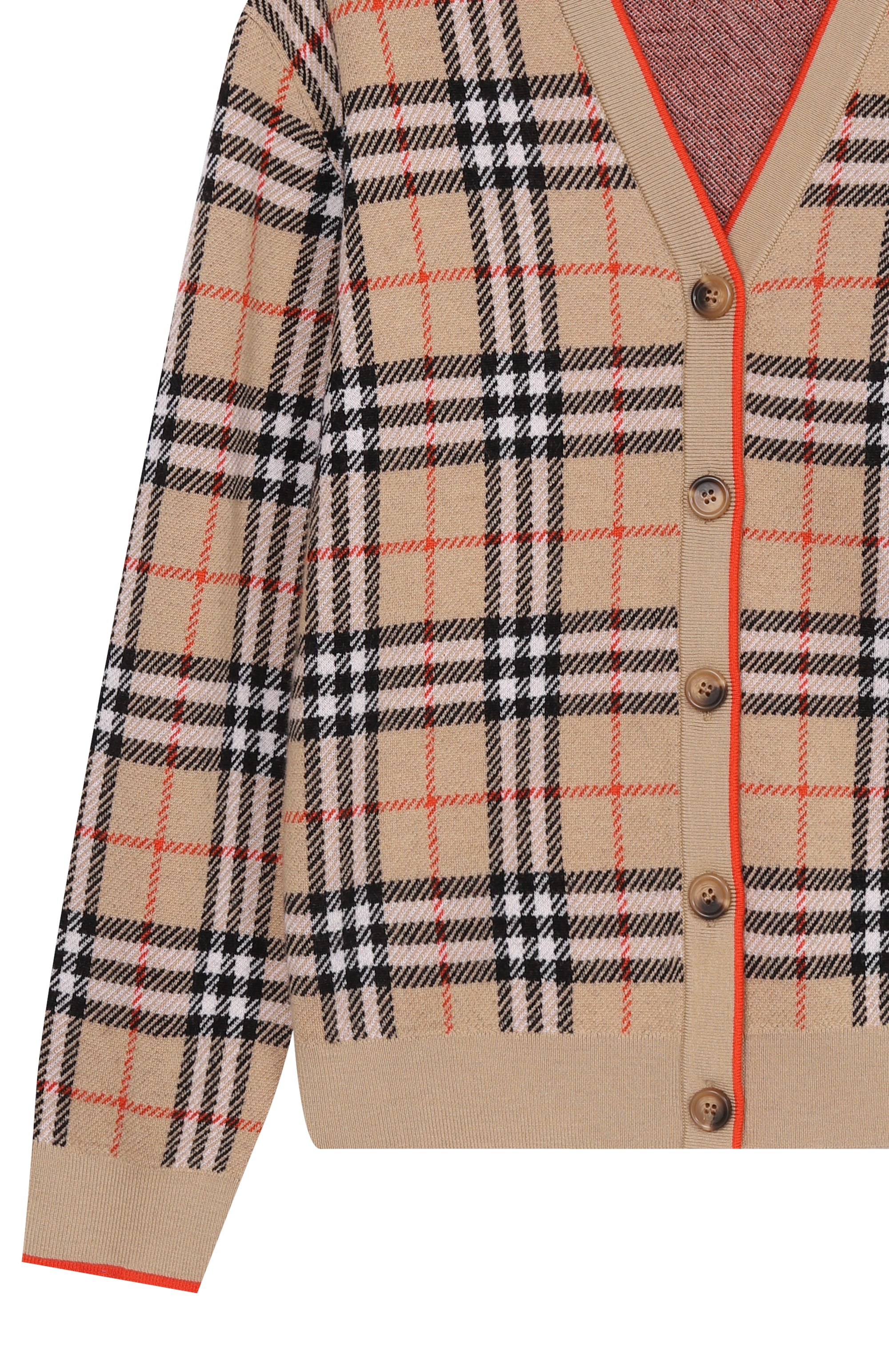 Шерстяной кардиган BURBERRY бежевого цвета по цене 56700 руб., арт. 8117179, фото 3 Шерстяной кардиган BURBERRY, арт. 8117179, фото 3