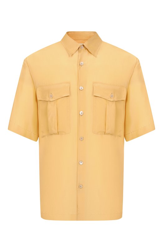 Шелковая рубашка Dries Van Noten 251-020706-1198 Жёлтый 251-020706-1198
