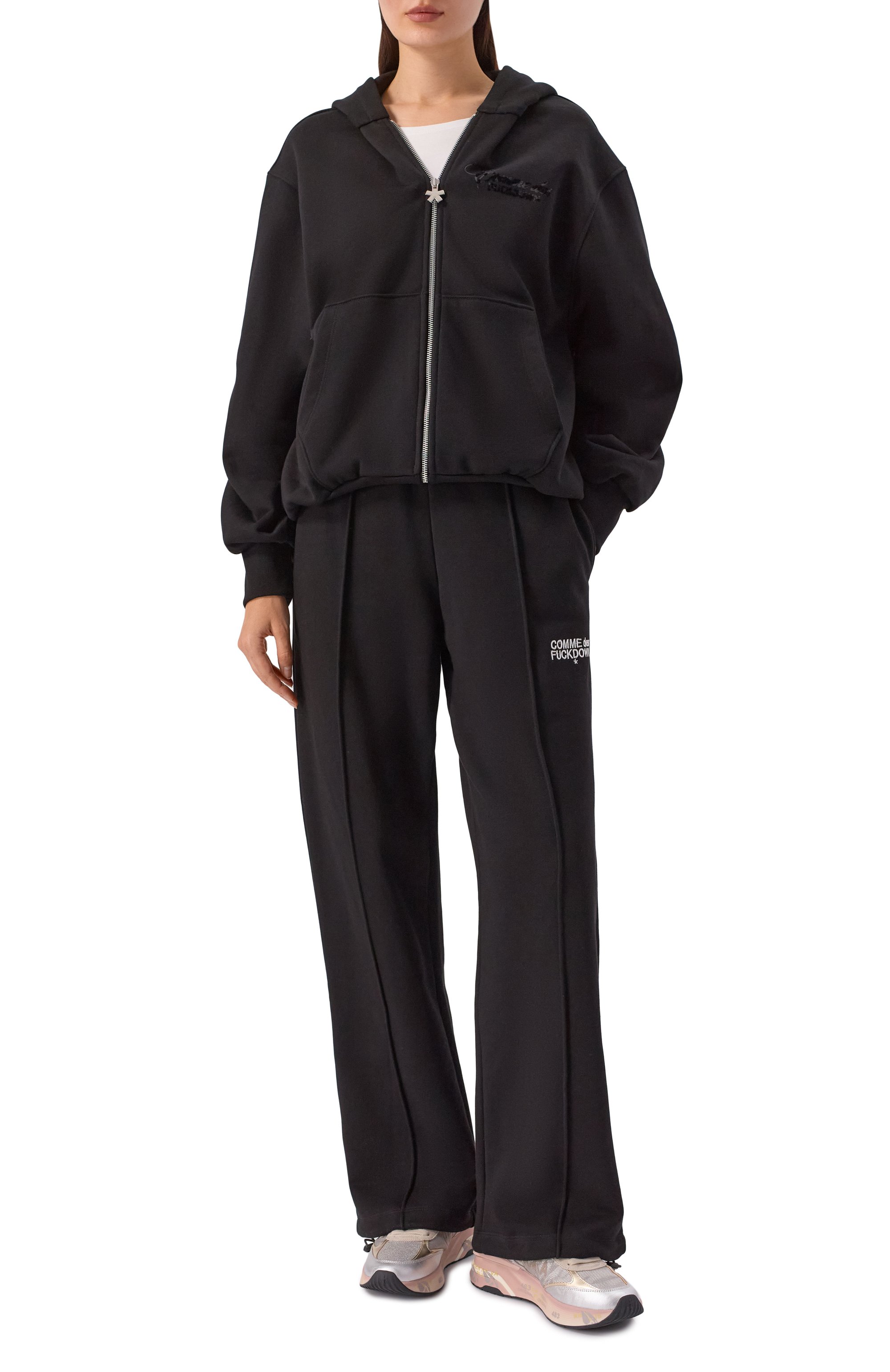 Хлопковые брюки COMME DES FUCKDOWN, арт. CFABW01374, фото 2