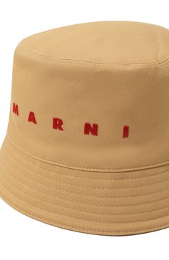 Мужская хлопковая панама MARNI бежевого цвета, арт. CLZC0110S0/UTC311 | Фото 4 (Материал: Текстиль, Хлопок; Нос: Не проставлено)