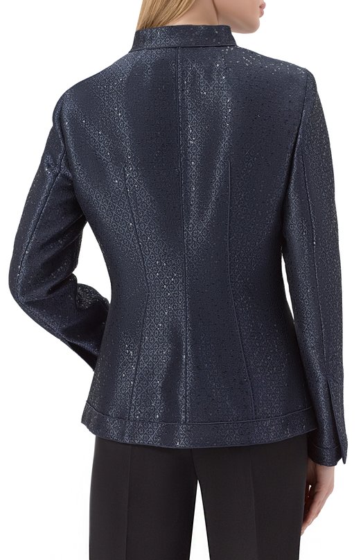 Жакет с отделкой пайетками Giorgio Armani GW001554/TE16746 Синий  GW001554/TE16746 Фото 4