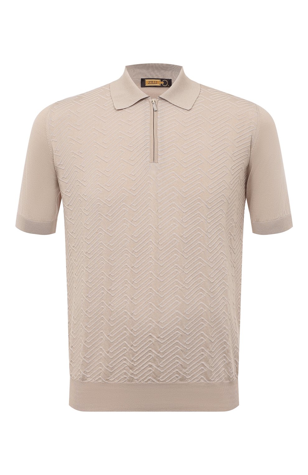 Поло из шелка и хлопка ZILLI, арт. MBZ-PZ052-GE0M1/MC01, фото 1