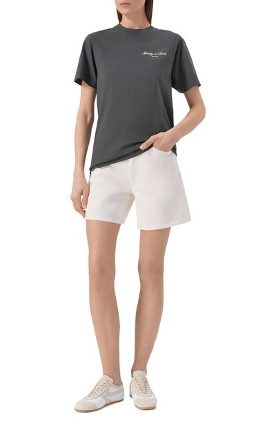 Хлопковая футболка SPORTY AND RICH, арт. T004365262BA02, фото 3