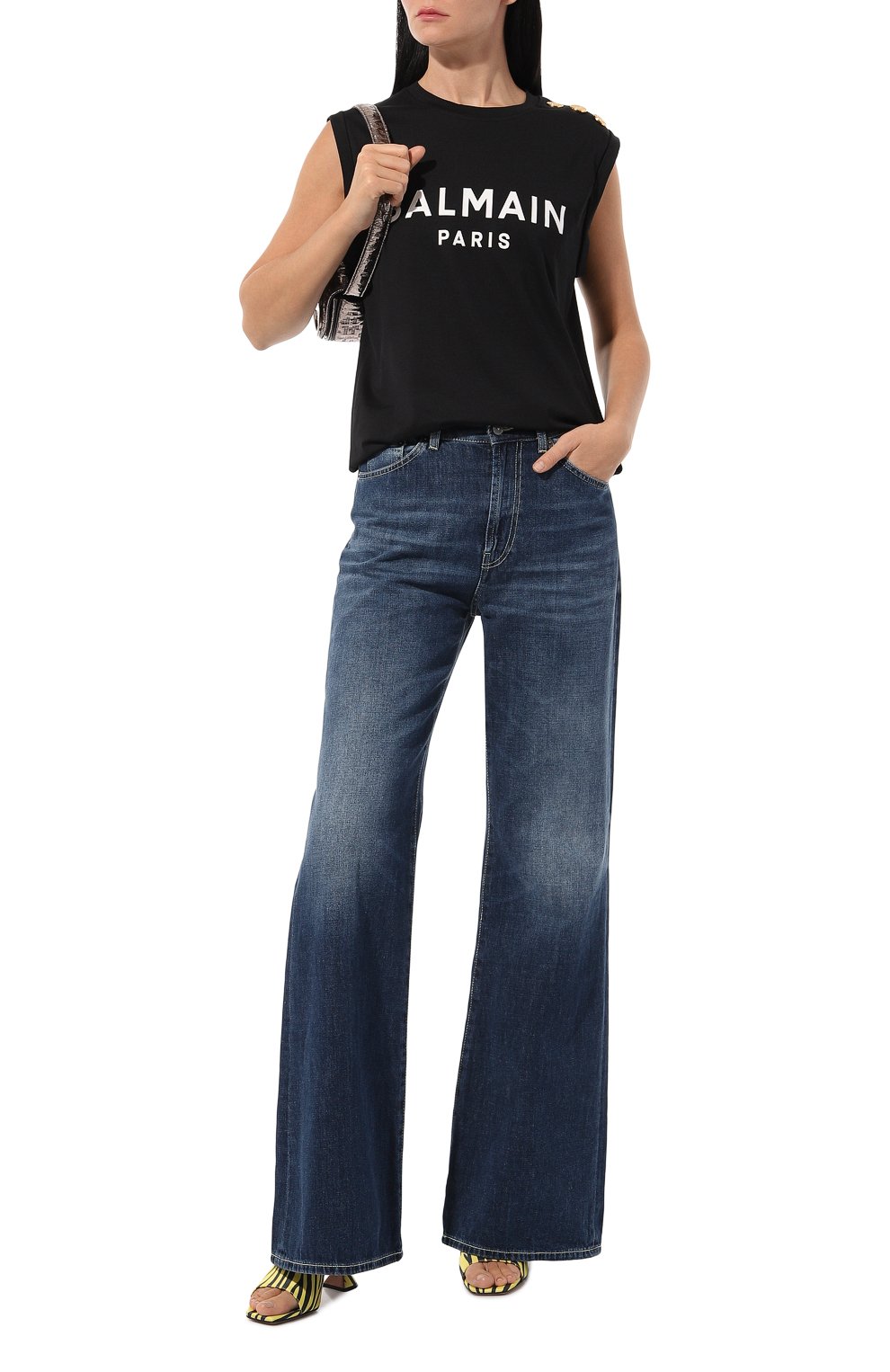 Хлопковая майка BALMAIN, арт. BF1ED001/BB02, фото 2