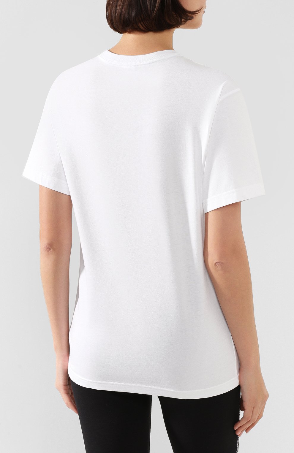 Хлопковая футболка CALVIN KLEIN белого цвета по цене 4600 руб., арт. QS6343E, фото 4 Хлопковая футболка CALVIN KLEIN, арт. QS6343E, фото 4