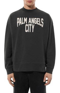 Хлопковый свитшот PALM ANGELS, арт. PMBA074R24FLE012, фото 1