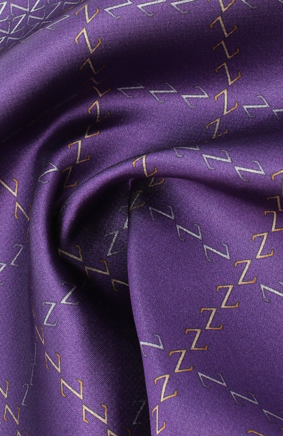 Шелковый платок ZILLI фиолетового цвета по цене 9900 руб., арт. 51200/HANDKERCHIEF, фото 2 Шелковый платок ZILLI, арт. 51200/HANDKERCHIEF, фото 2