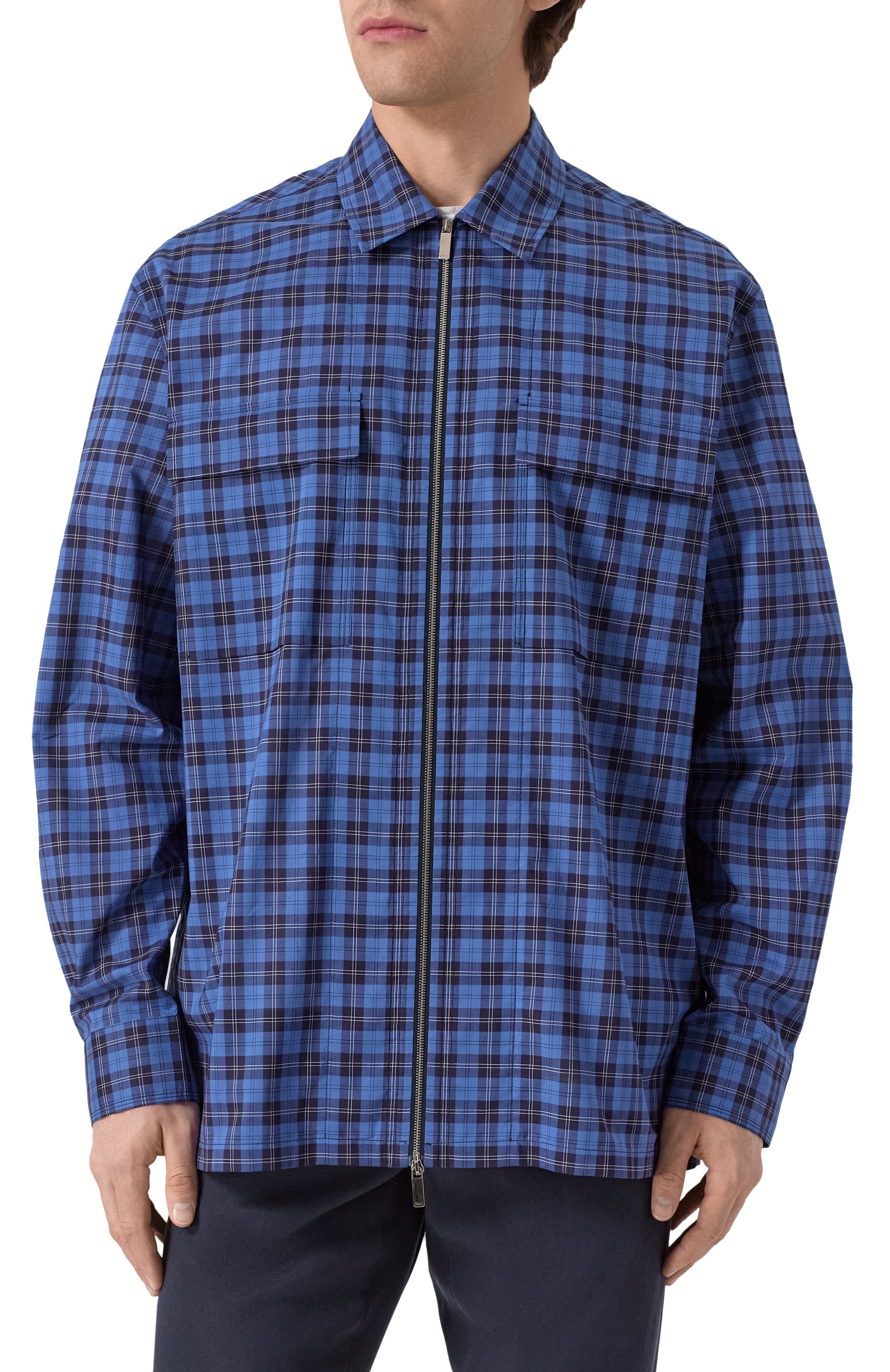 Хлопковая рубашка ZILLI, арт. SP0X01M010012133Q, фото 3