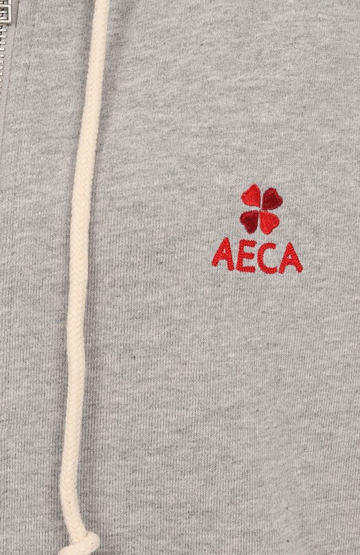 Хлопковая толстовка AECA WHITE AWCMFWBDTSZSO001C0.GREY (M) Серый  AWCMFWBDTSZSO001C0.GREY (M) Фото 6
