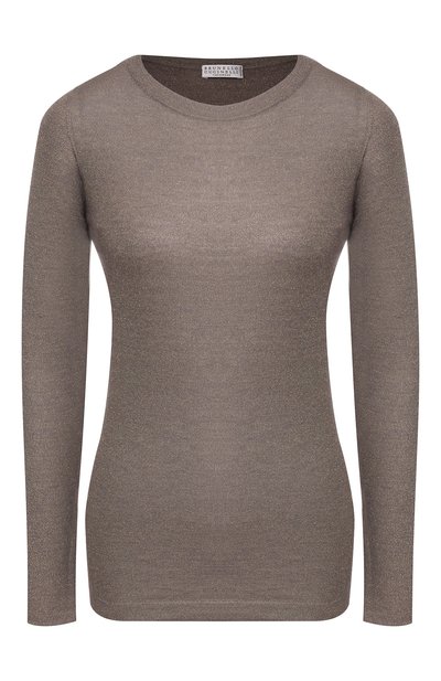 Женский пуловер из смеси кашемира и шелка BRUNELLO CUCINELLI, арт. M41800000