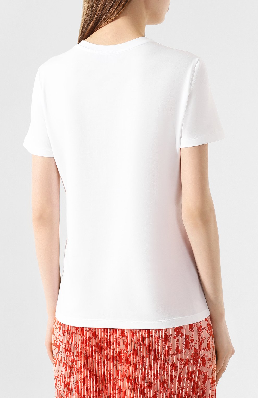 Хлопковая футболка ERMANNO ERMANNO SCERVINO, арт. 46T TS30 JEA, фото 4