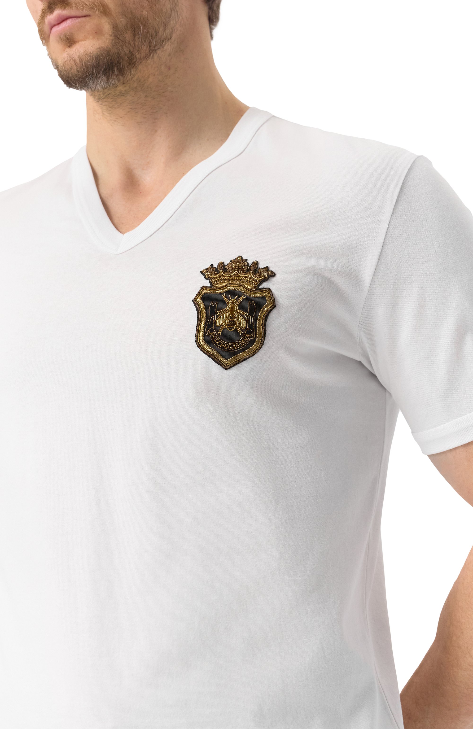 Хлопковая футболка DOLCE & GABBANA, арт. G8HL7Z/G704C, фото 5