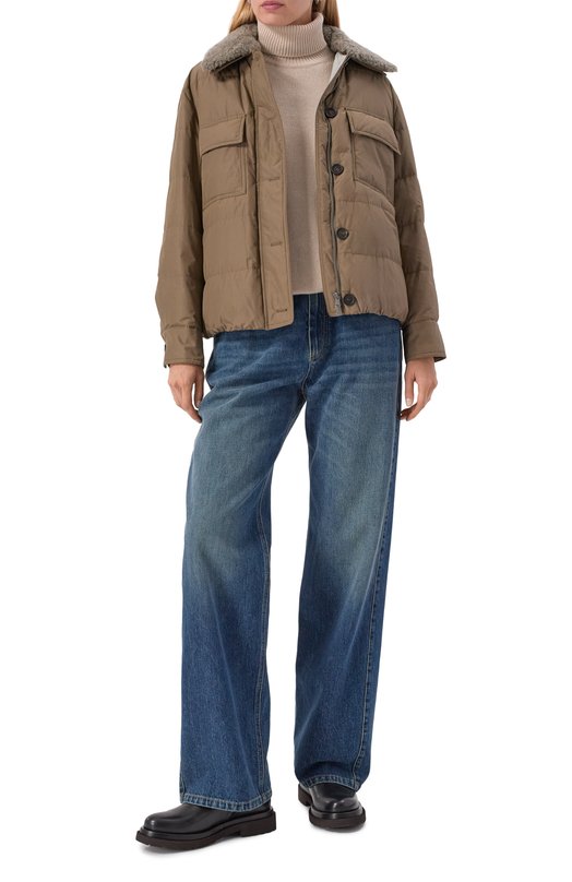 Утепленная куртка Brunello Cucinelli MG5017688 Бежевый  MG5017688 Фото 2